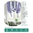 thumbnail image 2 of Purple Gray Tie Up Curtains for Windows 45 Inch Length Balloon Curtains Kitchen Adjustable Balloon Window Shade Vintage Farmhouse Ombre Wooden Grain Tie Up Valance Bathroom Curtain Window 52"x45", 2 of 6