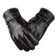 thumbnail image 4 of Guantes de pantalla táctil de invierno para mujer, de cuero, para estudiantes, para ciclismo al aire libre, abiertos, con forro polar, gruesos, a prueba de frío, impermeables, cálidos guantes de, 4 of 5