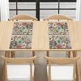 thumbnail image 4 of Tablemats Set of 4, Heat/Stain/Scratch Resistant Washable linen Weave Table Mats 11.4'''' x 17.3'''' for Farmhouse Home Beach Decoration, Blooming Flower Pink, 4 of 6