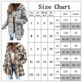 thumbnail image 2 of Powerdelux Women's Girl Plaid Button Down Long Sleeve Shacket Jacket Coat Warm Shirt Blouse Casual Outwear with Pocket, 2 of 5