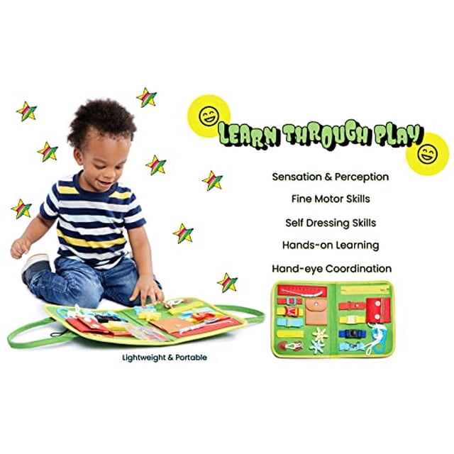Tabla Ocupada, Juguetes Montessori para niños pequeños, Juguetes sensoriales, Juguete educ SoEm SoEm