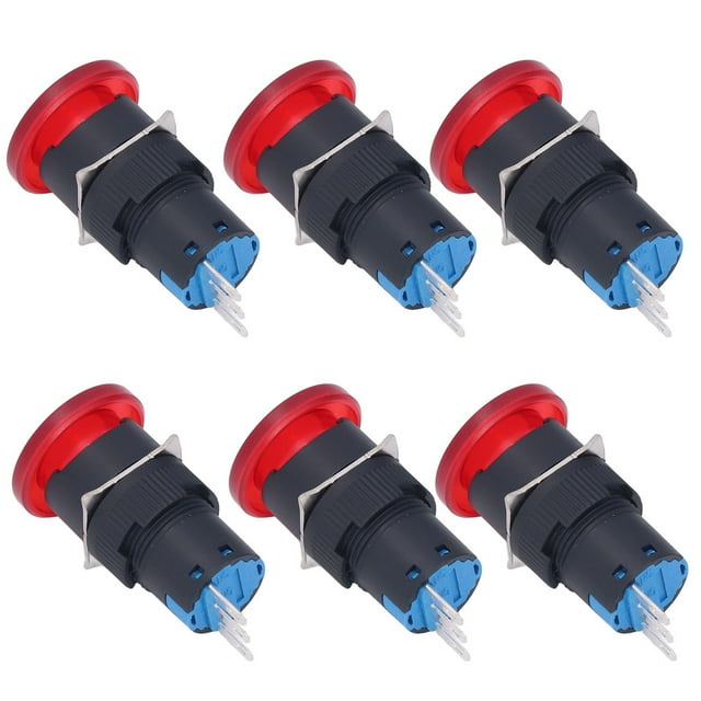 Interrupteur de Poussée, Commutateur de Bouton de BERM 25pcs Commutateur de Bouton de Réinitialisation Automatique Commutateur de Bouton Momentané Normes Leaders de l'Industrie