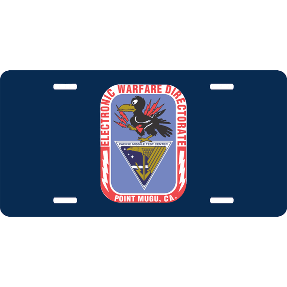 Navy Electronic Warfare Directorate Point Mugu CA License Plate