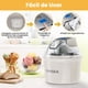 thumbnail image 5 of Maquina de Helados VAVSEA de 1400ML con Cuchara, Maquina para Helados con Pantalla Digital LCD y Temporizador, con Doble Aislamiento, Ideal para Helado, Yogur Helado y Bebidas, Color Blanco, 5 of 9