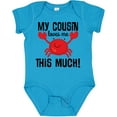 thumbnail image 3 of Inktastic My Cousin Loves Me Boys Boys or Girls Baby Bodysuit, 3 of 5