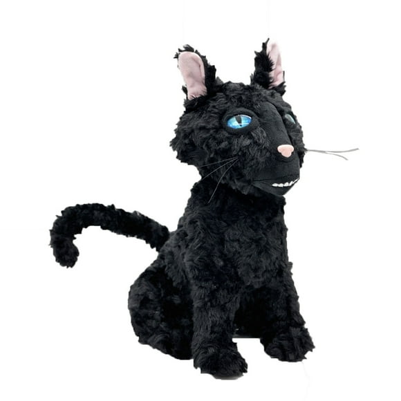 11.8 inches Coralines Cat Plush Toy, The Cat Monster Stuffed Animal Pillow Doll, Cartoon Anime Black Cat Plushes Gift for Fans Boys and Girls