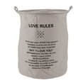 thumbnail image 2 of Foldable Laundry Basket Large Capacity Cotton Linen Fabric Hamper, Multifunctional Storage for Bathroom Bedroom Home, 2 of 7