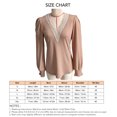 thumbnail image 3 of Blusa de encaje con cuello en V NikouMX para mujer tipo túnica con encaje Talla S M L XL XXL, 3 of 3