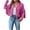 Hot Pink jacket for women, variant on Usmixi 2023 Winter Womens Cropped Coat Fringe Jacket for Women Long Sleeve Lapel Lightweight Faux Suede Cropped Coat Casual Solid Open Front Leather Outwear with Tassel Up to 65% off