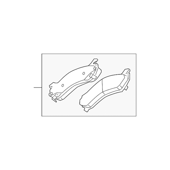 Genuine OE GM Disc Brake Pad Set 84256349