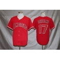 thumbnail image 1 of Angels Jersey Uniform Baseball Uniform 27#17 Fan Elite Baseball Uniform Button T-Sleeve Sports Shirt, 1 of 2