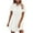 White, variant on Ashirexll Midi Dresses for Women, Casual Dresses for Women, Solid Color Short Sleeve Linen Loose Dress With Pockets