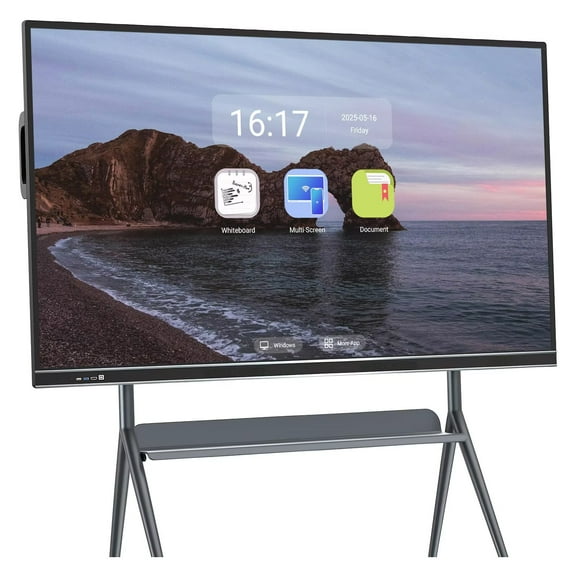 BELNET Smart TV 75 Inch with Infrared Touch Dual OS System Boardroom & Living Room Presentation Display​(Include Wall Mount)