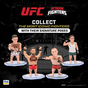 UFC 2.5 Inch Collectible Figures Speed Bag Capsule Includes Hidden Fighters on an Octagon Base with 12 to Collect with 4 Ultra Rare