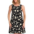 thumbnail image 1 of Balery Daisy Vestidos de verano para mujer con estampado: vestido holgado sin mangas, vestido playero informal y cómodo para días calurosos., 1 of 7