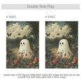 thumbnail image 4 of Yayeee Garden Flag 28" x 40" Double Sided Outdoor Yard Lawn Holiday Decorations, Ghost in Strawberry Fields, 4 of 6