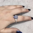 thumbnail image 2 of Natural Tanzanite Ring, Rough Tanzanite Gemstone Ring, December Birthstone, Wire Band, 925 Sterling Silver, Womens Ring, Christmas, Thanksgiving, Handmade, Statement Jewelry, Rough Gemstone Jewelry, 2 of 6