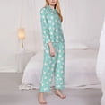 thumbnail image 3 of Pofeuu Cartoon Teeth1 Print Womens Pajamas Set Long Sleeve Sleepwear Button Down Nightwear Soft Pj Lounge Sets Button Down Pajamas Women-Large, 3 of 7