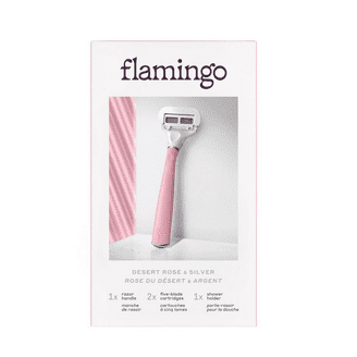 Flamingo Women's 5-Blade Razor Set with Replacement Cartridges
