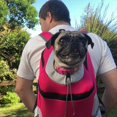 thumbnail image 2 of Travel Pet Dog Carrier Puppy Travel Mesh Backpack Front Portable Shoulder Bag D_y, 2 of 5