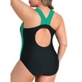 thumbnail image 5 of Charmo Maillot de Bain Grande Taille pour Femmes une Pièce Athlétique à Dos Nageur, 5 of 5