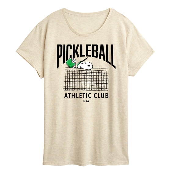 Peanuts - Pickleball - Women's Short Sleeve Graphic T-Shirt