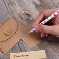 thumbnail image 3 of EXHUMKY 10Pcs Wedding Cards Kraft Paper Greeting Cards with Delicate Dried Flower Design, 3 of 5