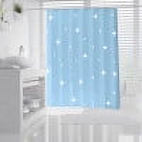 Cortina de ducha para baño, cortina de ducha estampada a prueba de agua, cortina divisoria para inodoro. No requiere perforaciones para ganchos.
