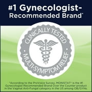 Monistat 3 Day Yeast Infection Treatment for Women, 3 Miconazole Cream Filled Applicators