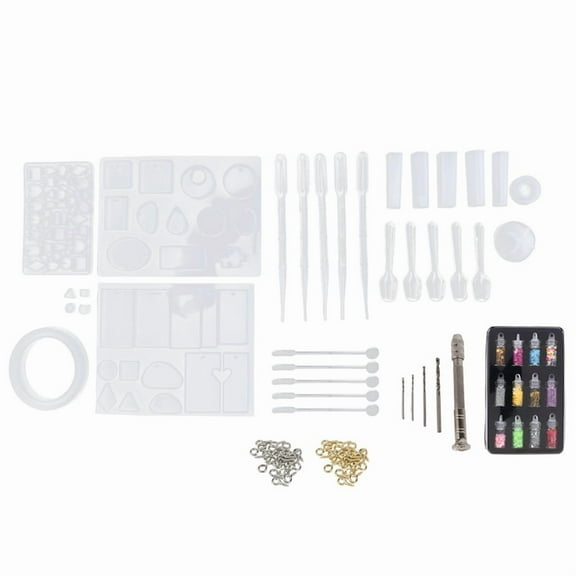 148 Pieces Resin Jewelry Making Kit, Silicone Casting Mold for Beginners with Molds, Kits and Tools Set