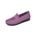 thumbnail image 4 of Frontwalk Womens Sneakers Walking Shoes Non-Slip Flats Slip On Casual Shoes Travel Comfort Comfortable Mesh Breathable Loafers Round Toe Shose  Taro Purple 8.5, 4 of 7