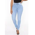 thumbnail image 4 of Pantalones vaqueros ajustados y elásticos para mujer, a la moda de cintura alta pantalón de mezclilla, informal, para ir a la oficina, para las cuatro estaciones, 4 of 5