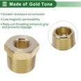 thumbnail image 3 of Accesorios de tubería de latón Unique Bargains 3/8" NPT macho x 1/8" NPT hembra unión hexagonal reducida 2 piezas, 3 of 7