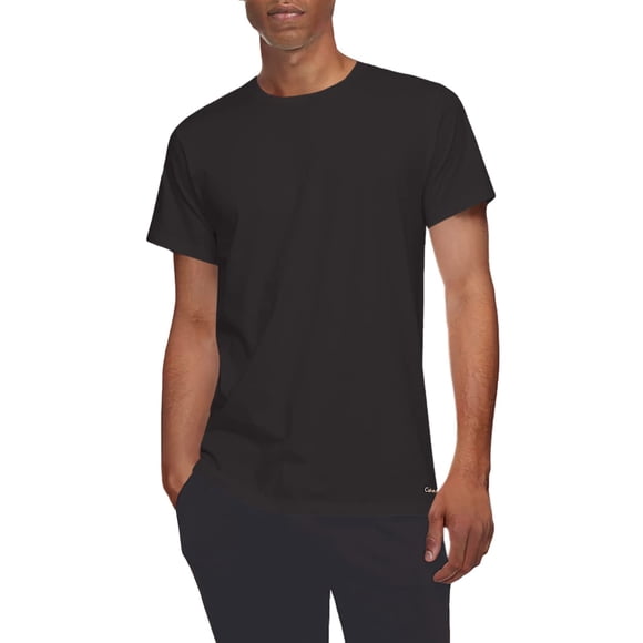 Calvin Klein Men's Cotton Classics Multipack V Neck T-Shirts, Black (5 Pack), L