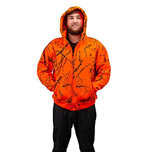 camo orange hoodie