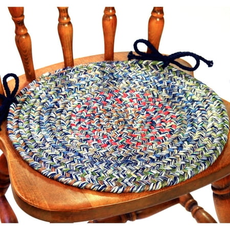 Rhody Rug Sophia 4-piece Braided Reversible Chair Pad Set