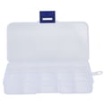 thumbnail image 2 of Box Organizer, Craft Organizer Storage Box Multifunctional 13x7x2.5cm 10 Compartments  for Bedroom for Home for Office, 2 of 8