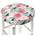 thumbnail image 3 of Naloa Roses and Butterflies Round Bar Stool Cushion Cover 12-14 inch, Fits Kitchen, Office, Restaurant Chairs - 13 inch, 3 of 7