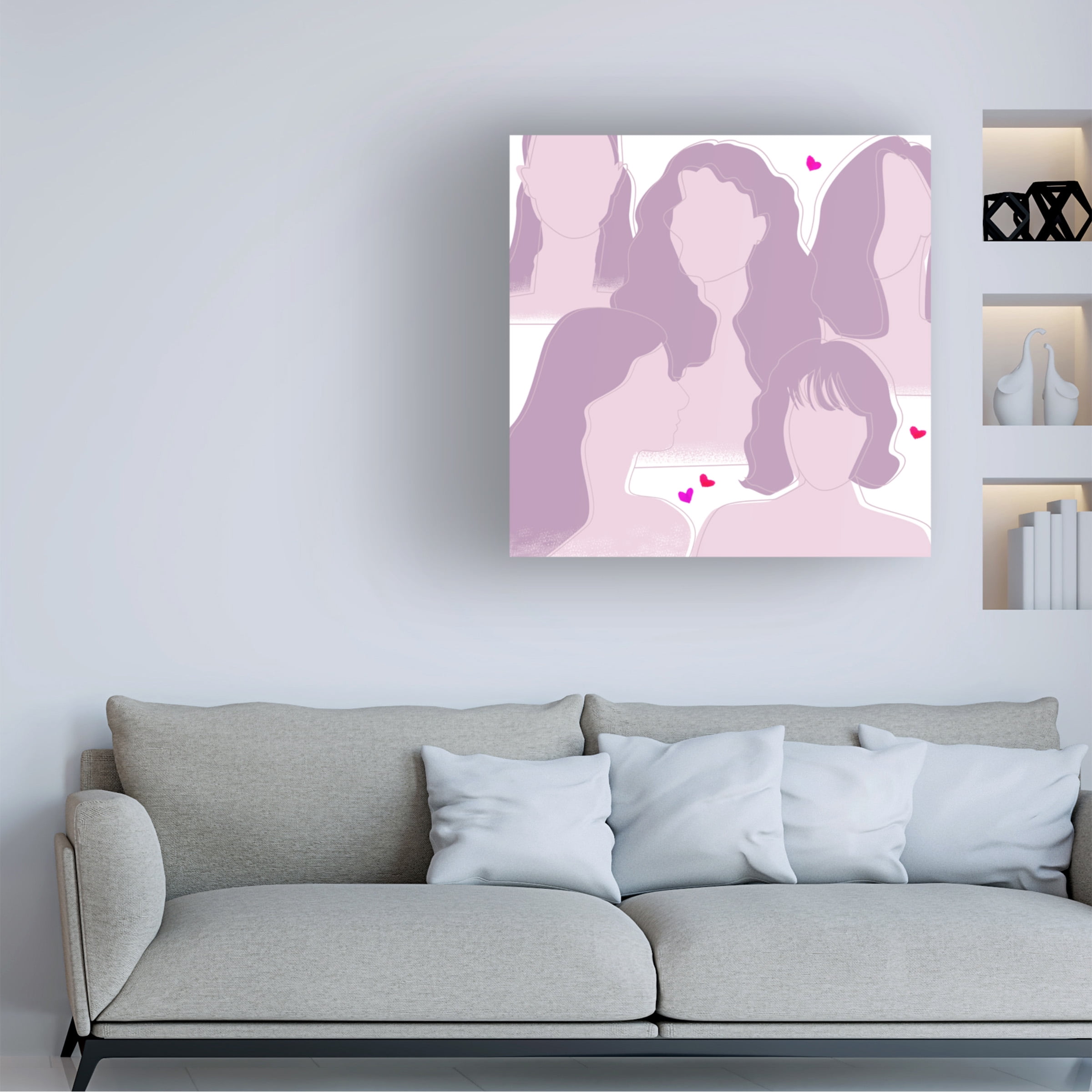 Melissa Wang 'Happy Galentines Day IV' Canvas Art