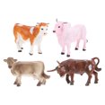 thumbnail image 4 of Mini Vache 4 Pcs Mini Simulation Ornements Animaux Sauvages Jouets pour Enfants, 4 of 8