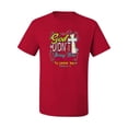 thumbnail image 2 of God Didn't Bring You This Far To Leave You Religious Inspirational/Christian Men's Graphic T-Shirt, Red, 4XL, 2 of 3