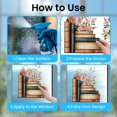 thumbnail image 3 of Static Window Clings Books and Flowers 1 Sheet Reusable Window Decals for Glass 47.24" x 11.8" Removable Double Sided Window Sticker for Room Office Home Decoration, 3 of 8
