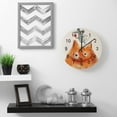 thumbnail image 5 of SKYSONIC Wooden Round Wall Clock Cat with Mouse with Heart Smile Non Ticking Battery Operated Clocks for Home Office Living Room Bedroom, 5 of 6