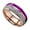 Purple, variant on Clearance under $10 Tanwpn Two Tone Ring Unisex Decorative Jewelry Made Of Stainless Steel