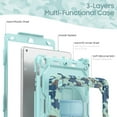 thumbnail image 4 of Allytechgroup Case Compatible with iPad 10.2 Inch 2021/2020/2019, for iPad 9th/8th/7th Generation Case, Built-in Screen Protector & Shoulder Strap & Wrist Strap Shockproof Back Cover Bumper, Blue, 4 of 8