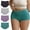 Spring Lake, variant on INNERSY Women's Plus Size Cotton Boxer Briefs XL-5XL High Waist Boyshort Underwear 4 Pack(3XL,Spring Lake)