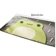 thumbnail image 3 of Rainy Day Frog 28 Indoor Outdoor Area Rug - Cute Frog Design With Non-Slip Backing, Soft Fluffy Texture - For Entryway, Bathroom, Patio, Bedroom, Living Room, 3 of 7