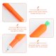 thumbnail image 5 of Bolígrafo de gel de zanahoria de silicona (12 unidades), ideal para oficina y escuela, regalo para niños., 5 of 7