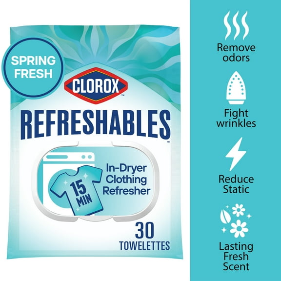 Clorox Refreshables In Dryer Clothing Refresher Dryer Sheets