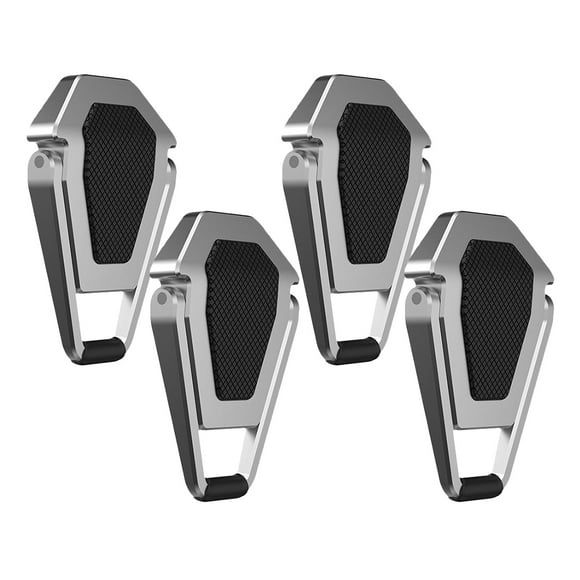 EXHUMKY 4Ud Soporte Portátil Para Portátil Con Ergonómico Y Ventilación De Aleación De Zinc Color Plata